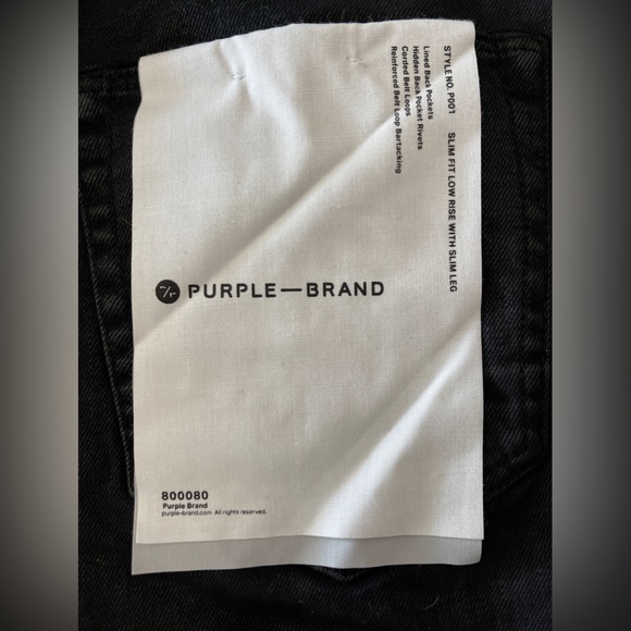 Purple brand black skinny jeans size 33 - Picture 5 of 8